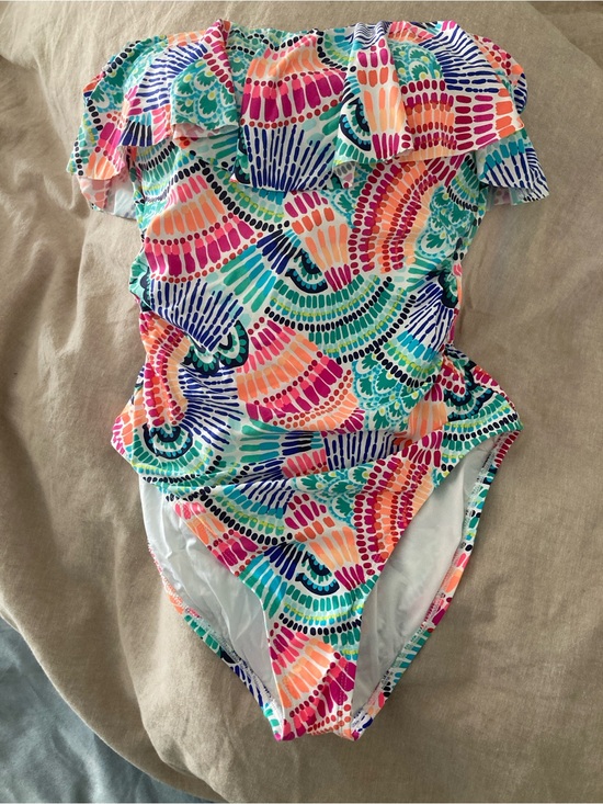 La Blanca Other - La Blanca Waves of Color bandeau one piece swimsuit